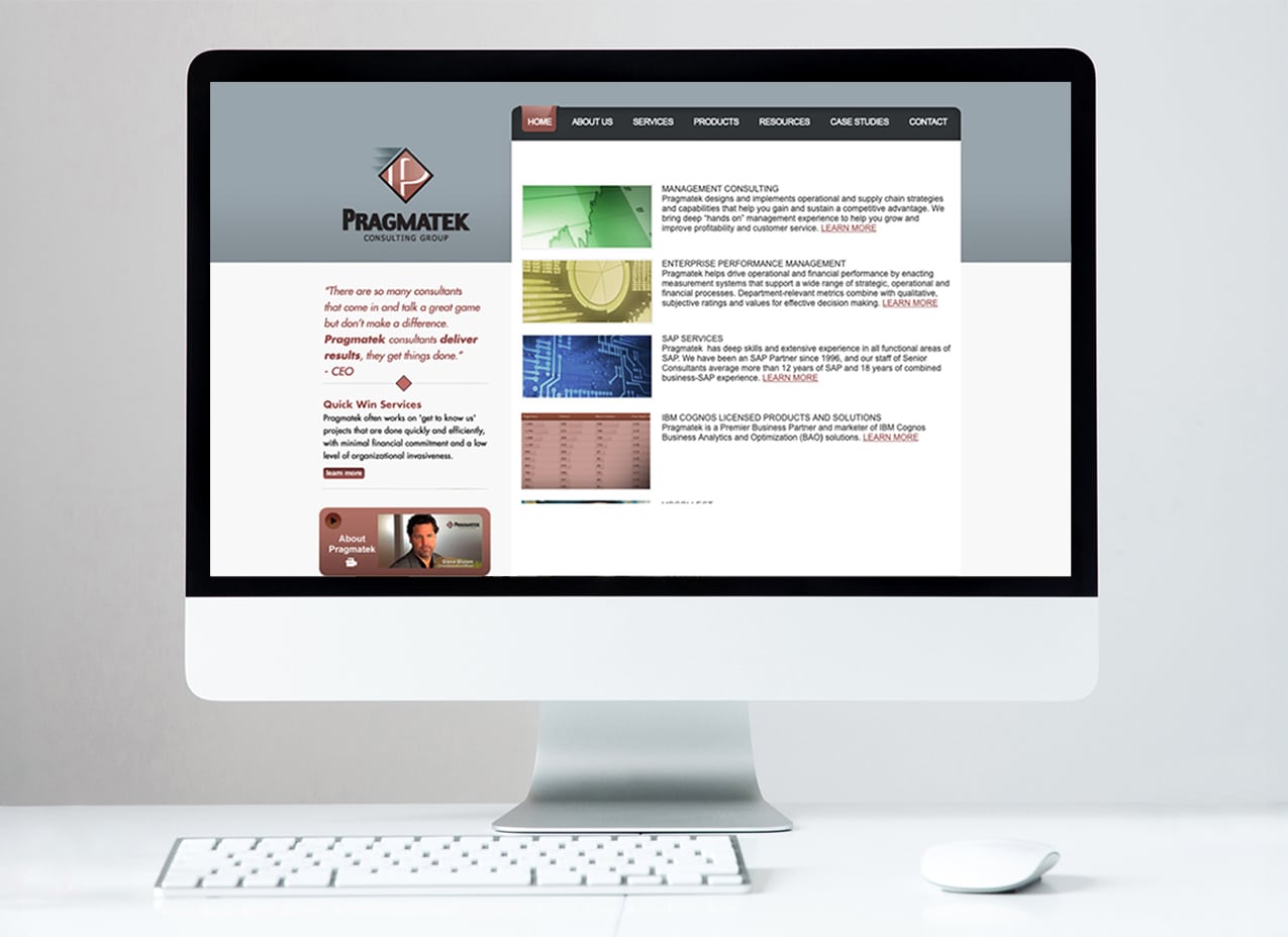 IV-case-study-Pragmatek-before Intentional Branding - client website before - Pragmatek